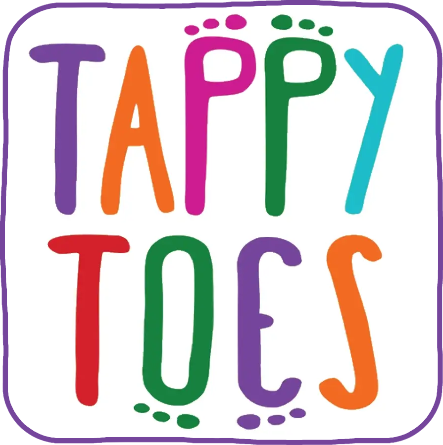 tappy-toes-logo-white-background-purple-border